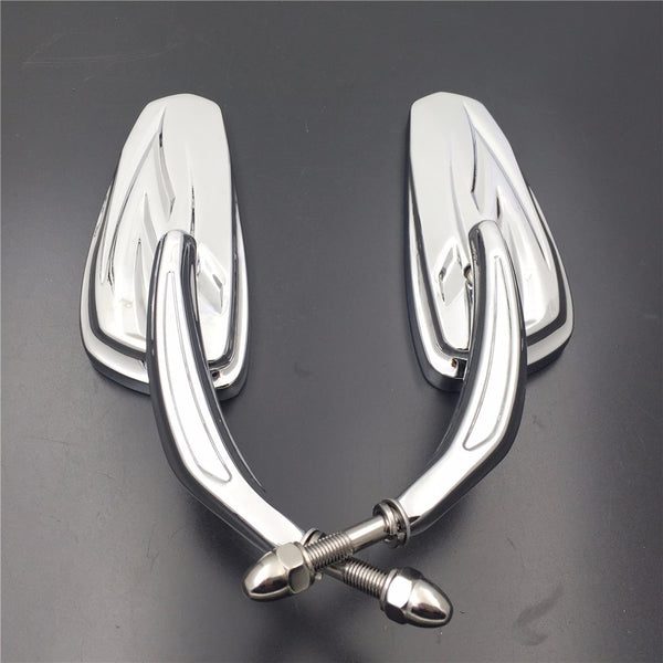 HTT Motorcycle Custom Chrome Lighting Engraved Back Grooved Stem For Fits 1982-Later Harley Davidson Models (excepte VRSCF,and XL1200X mounted below the handlebars)