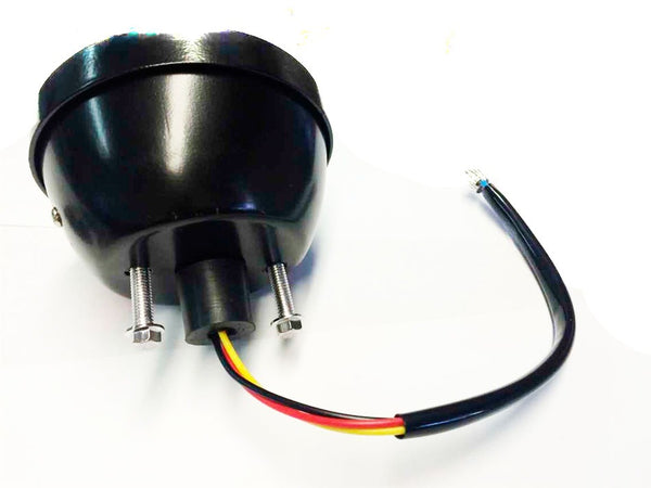 HTT Motorcycle Custom Chrome Black Side Mount Tag License Plate Holder Bracket with LED Tail Light Brake Light For Harley Davidson Bobber Chopper Sportster XL Honda CBR