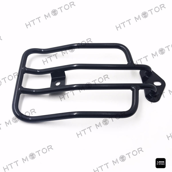HTTMT- For Harley Sportster XL883 1200 2004-2015 Solo Seat Luggage Rack gloss Black
