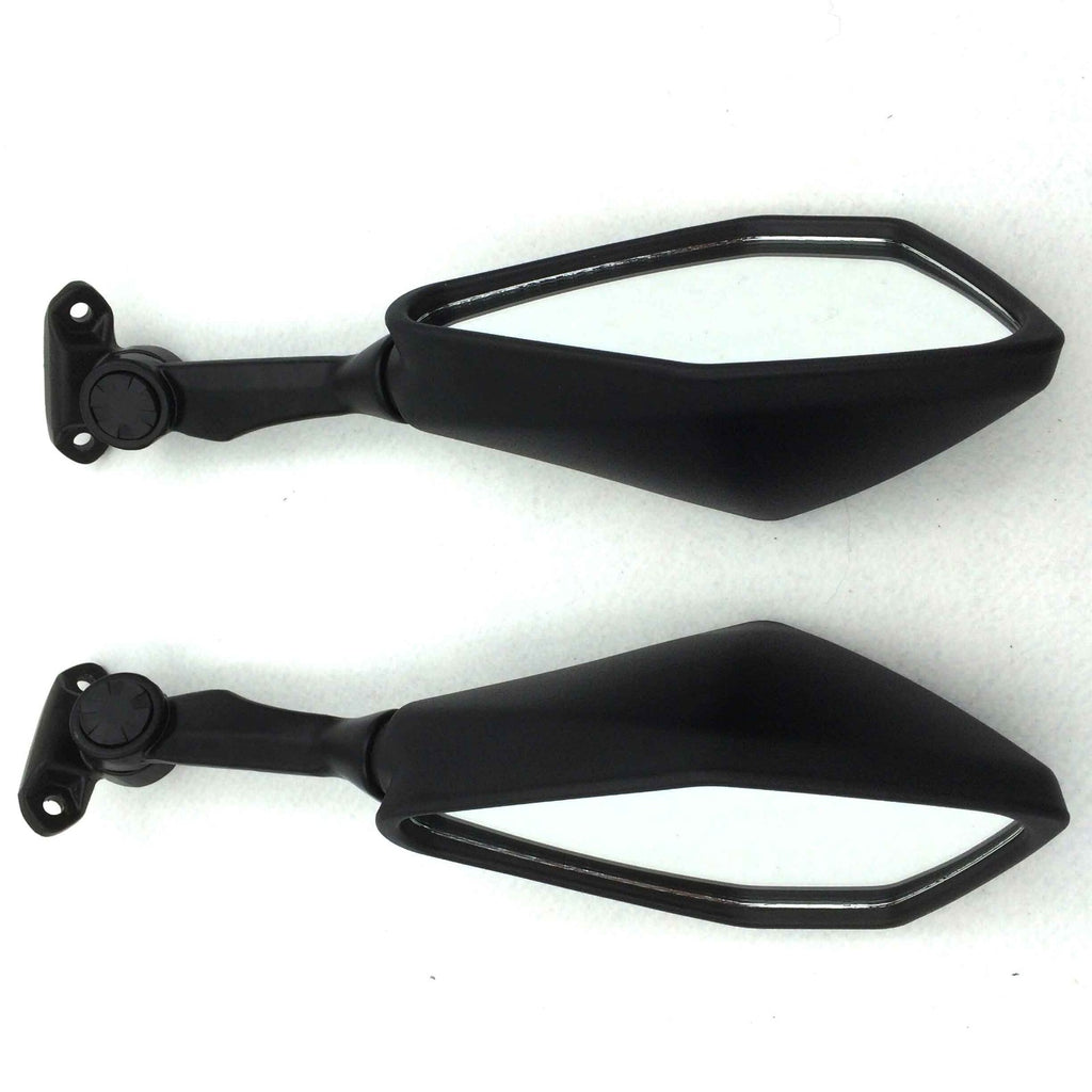 HTT Motorcycle Black Rear View Left Right Mirrors For 2013 2014 2015 Kawasaki Ninja 300R EX300 ABS ZX6R 636