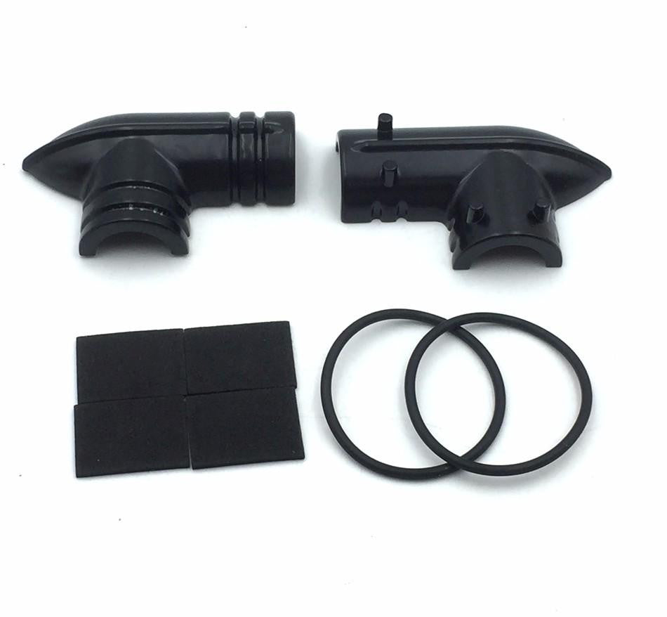 HTT Motorcycle Black Fuel Line Fitting Cover For Harley Davidson Fuel Injected Electra Glides Road Glides Road Kings Street Glides Trikes Softail Dynas Sportsters