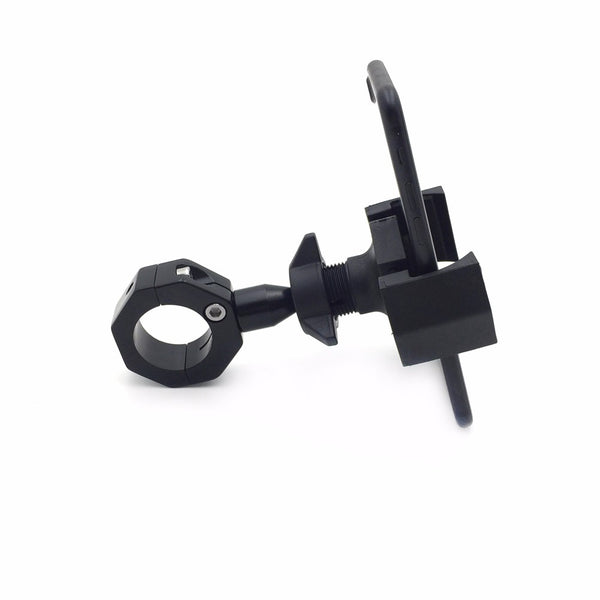 HTT- Universal 1.25" 1-1/4" Motorcycle Bicycle Handlebar Phone Mount 360 - Cell Phone Holder/ GPS Holder- For Harley Honda Kawasaki Suzuki Yamaha BMW Ducati