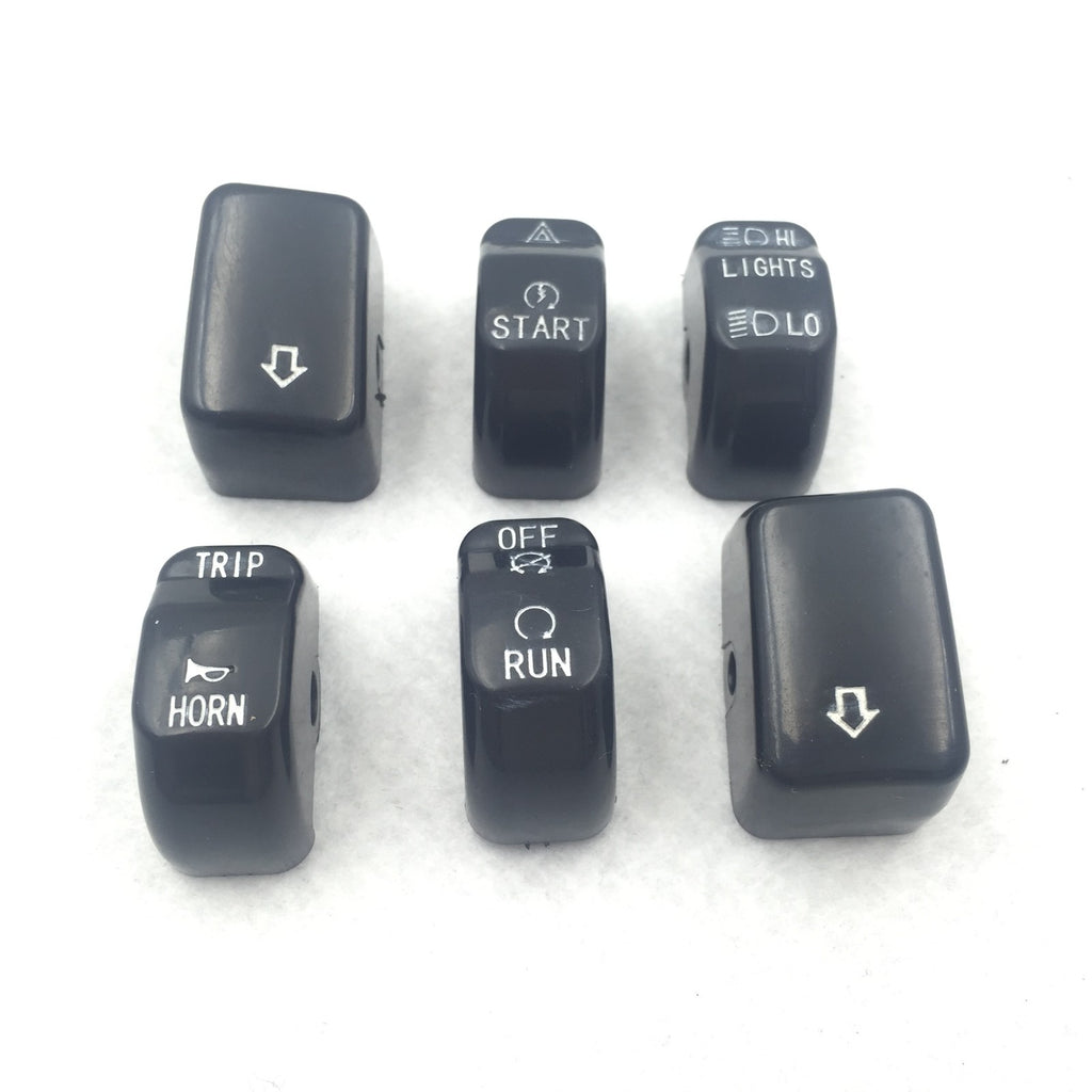 HTT Motorcycle Black Hand Controls Switch Button Covers For Harley Davidson 2011 Softail models (except '11 FLSTSE)