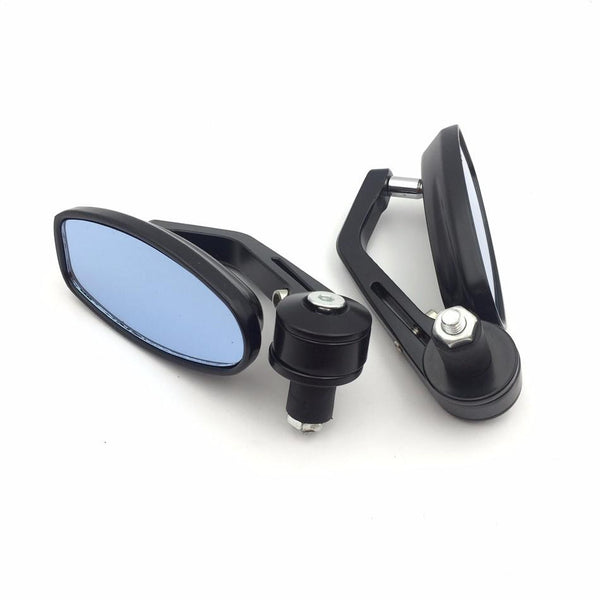 HTT Motorcycle Black 2X Adjustable Heavy Duty Motorcycle Street Bike Bar End Mirrors 7/8" For BMW Suzuki Yamaha Honda Kawasaki Buell Ducati