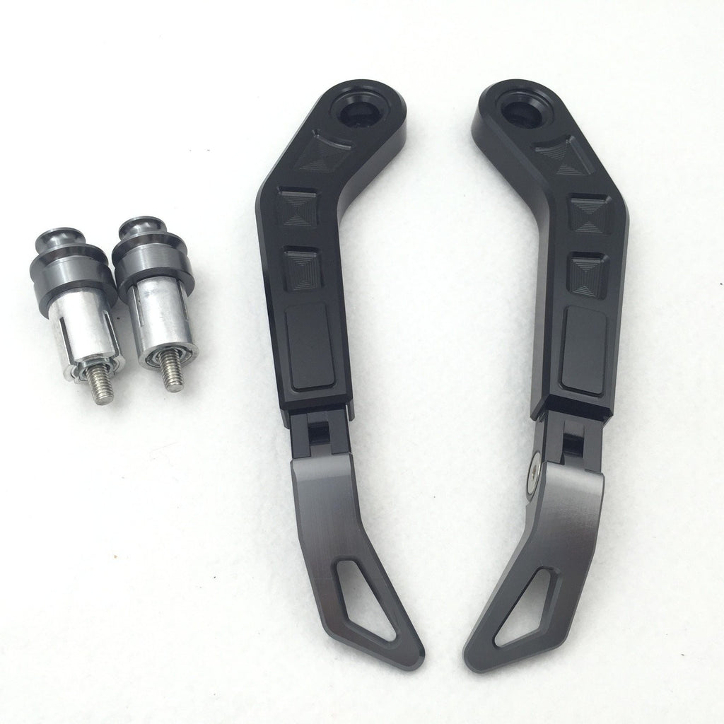 HTT Motorcycle Adjustable Length Black Gray CNC 7/8" (22mm) Protector Proguard System Pro Brake Clutch Levers Protect Guard For Harley Dyna Honda CBR  VFR CR  XR Yamaha FZR  YZF PW TW