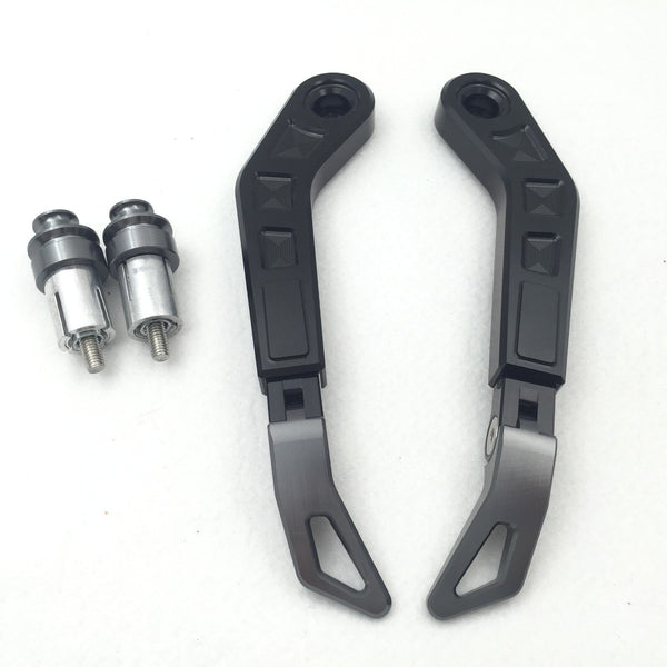 HTT Motorcycle Adjustable Length Black Gray CNC 7/8" (22mm) Protector Proguard System Pro Brake Clutch Levers Protect Guard For Harley Dyna Honda CBR  VFR CR  XR Yamaha FZR  YZF PW TW
