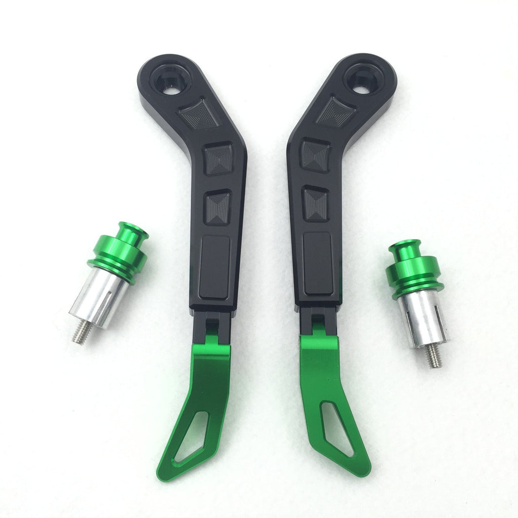 HTT Motorcycle Adjustable Length Black Green CNC 7/8" (22mm) Protector Proguard System Pro Brake Clutch Levers Protect Guard For Harley Dyna Honda CBR VFR CR XR Yamaha FZR YZF PW TW