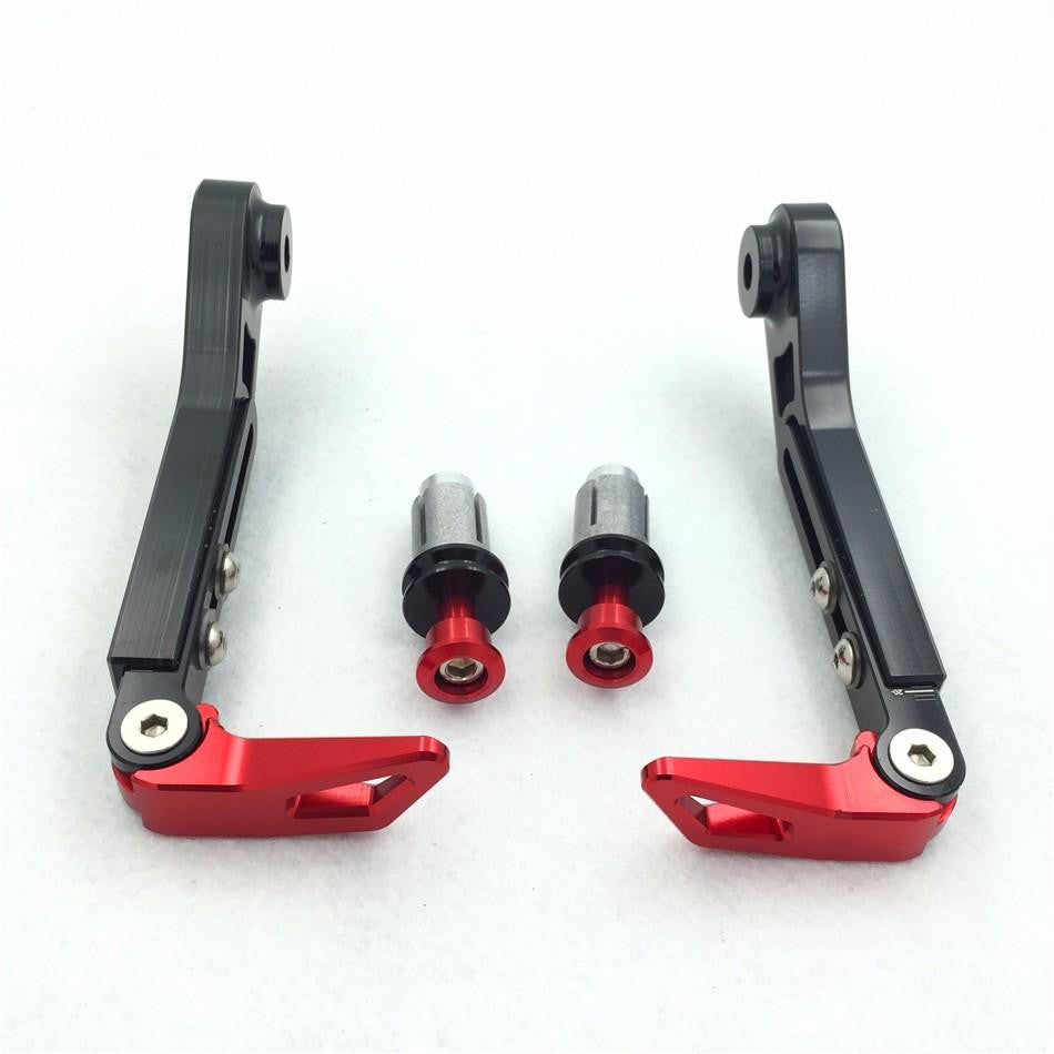 HTT Motorcycle Adjustable Length Black Red CNC 7/8" (22mm ) Protector Proguard System Pro Brake Clutch Levers Protect Guard For Harley Dyna Honda CBR  VFR CR  XR Yamaha FZR  YZF PW TW
