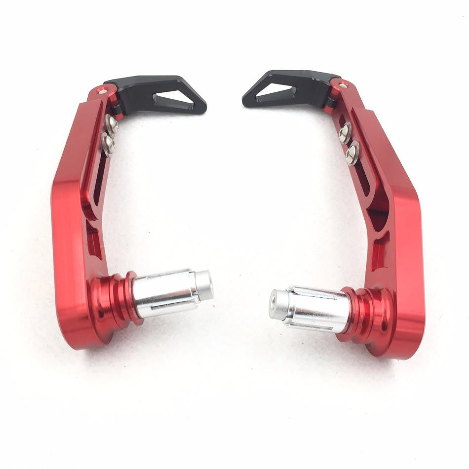 HTT Motorcycle Adjustable Length Red Black CNC 7/8" (22mm) Protector Proguard System Pro Brake Clutch Levers Protect Guard For Harley Dyna Honda CBR  VFR CR  XR Yamaha FZR  YZF PW TW