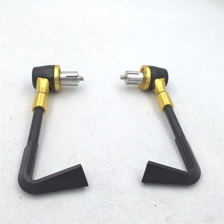 HTT Motorcycle Universal Black Gold CNC 7/8" (22mm) Protector Handlebar Brush Proguard System Pro Brake Clutch Levers Protect Guard For Harley Dyna Honda CBR  VFR CR  XR Yamaha FZR  YZF PW TW