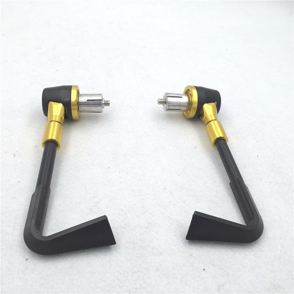 HTT Motorcycle Universal Black Gold CNC 7/8" (22mm) Protector Handlebar Brush Proguard System Pro Brake Clutch Levers Protect Guard For Harley Dyna Honda CBR  VFR CR  XR Yamaha FZR  YZF PW TW