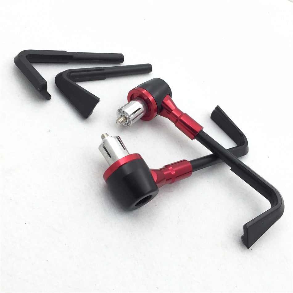 HTT Universal Black Red CNC 7/8" Adjustable Angle Proguard Pro Brake Clutch Levers Protect Guard For Suzuki GSX GSXR  Hayabusa RM DR Kawasaki Ninja EX  ZX  KTM SXR
