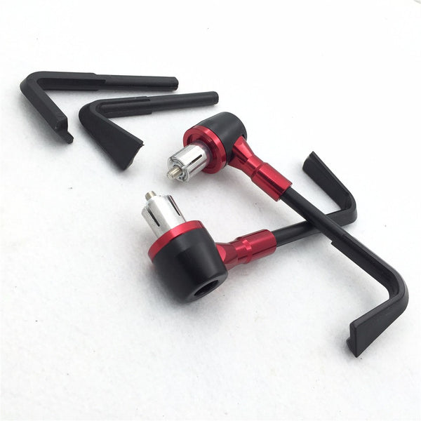 HTT Universal Black Red CNC 7/8" Adjustable Angle Proguard Pro Brake Clutch Levers Protect Guard For Suzuki GSX GSXR  Hayabusa RM DR Kawasaki Ninja EX  ZX  KTM SXR