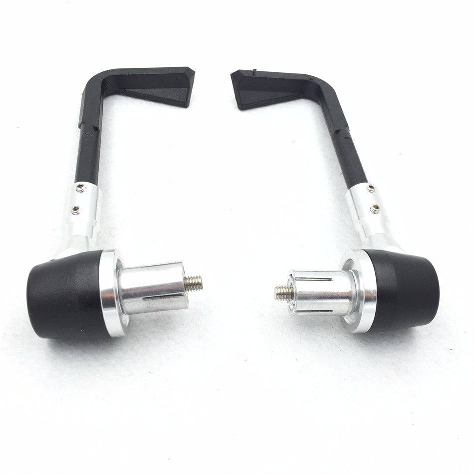 HTT Motorcycle Universal Black Silver CNC 7/8" (22mm) Protector Handlebar Brush Proguard System Pro Brake Clutch Lever Protect Guard For Harley Dyna Honda CBR  VFR CR  XR Yamaha FZR  YZF PW TW