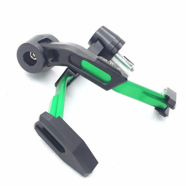 HTT Motorcycle Adjustable Length Green Black Total  CNC 7/8" (22mm) Protector Proguard System Pro Brake Clutch Levers Protect Guard For Harley Dyna Honda CBR VFR CR XR Yamaha FZR YZF Aprilia