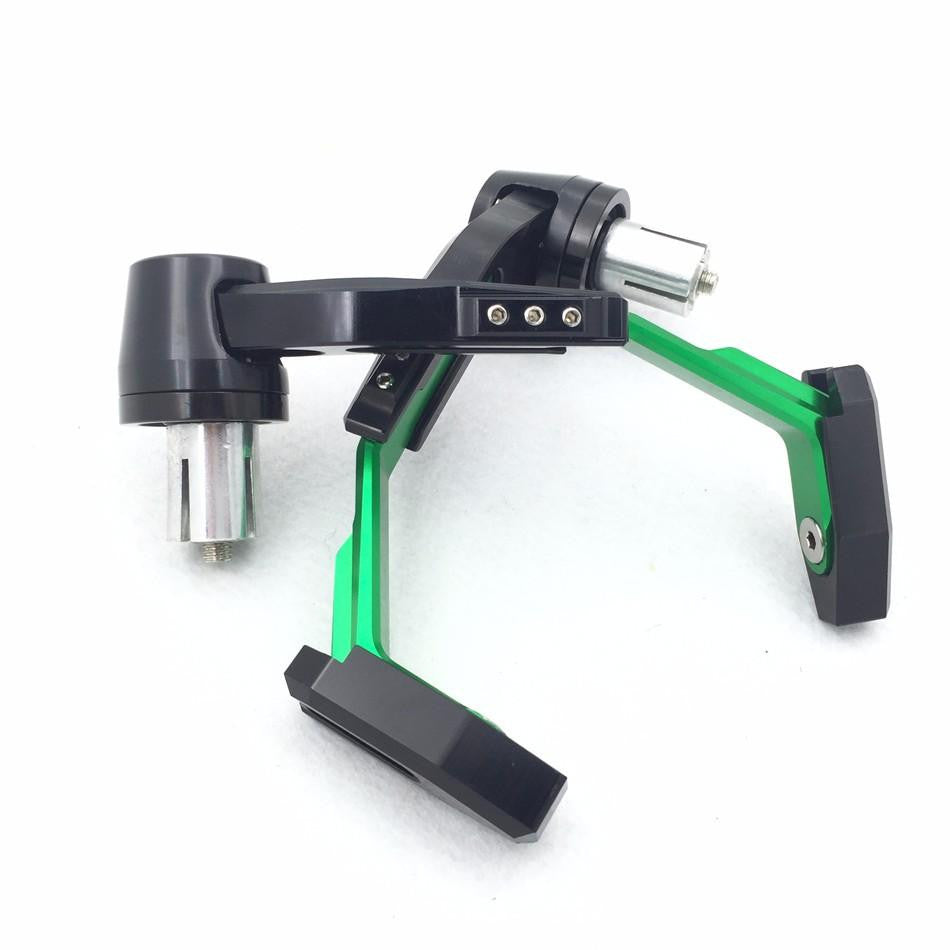 HTT Motorcycle Adjustable Angel  Length Green Black Total CNC 22mm Protector Proguard Pro Brake Clutch Levers Protect Guard For Suzuki GSX GSXR Hayabusa Kawasaki Ninja Aprilia Climber