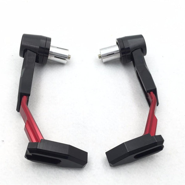 HTT Motorcycle Adjustable Length Red Black Total CNC 7/8"(22mm) Protector Proguard System Pro Brake Clutch Levers Protect Guard For Harley Dyna Honda CBR VFR CR XR Yamaha FZR YZF PW TW Aprilia