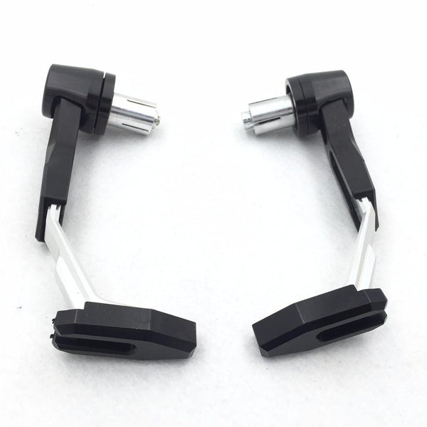 HTT Motorcycle Adjustable Length Silver Black Total CNC 7/8"(22mm) Protector Proguard System Pro Brake Clutch Levers Protect Guard For Harley Dyna Honda CBR VFR CR XR Yamaha FZR YZF PW Aprilia