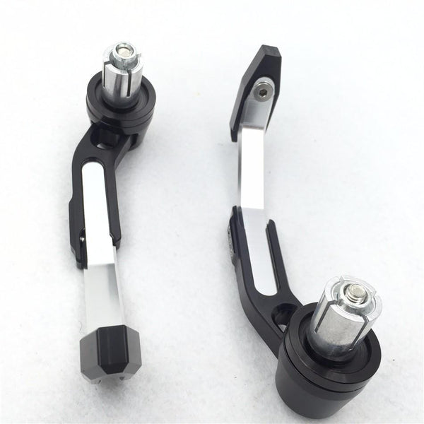 HTT Motorcycle Adjustable Angel Length Silver Black CNC 22mm Protector Proguard Pro Brake Clutch Lever Protect Guard For Suzuki GSX GSXR Hayabusa RM DR Kawasaki Ninja Aprilia Climber