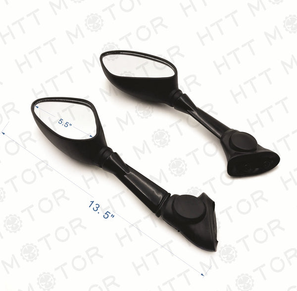 Side Mirrors Motorcycle Rearview For BMW S1000RR 2010-2014 12 13 ABS Black