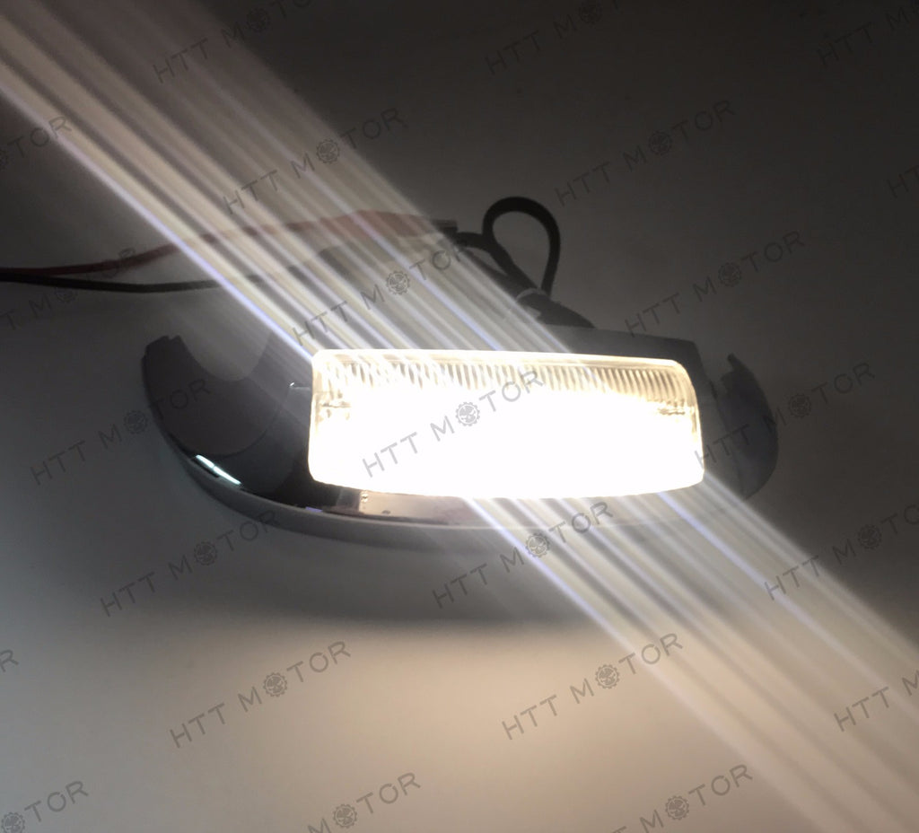 HTTMT- New Front LED Fender Tip Light Clear Lens for Harley FLHX FLHR 14 15 16 17 - HTT Motor
