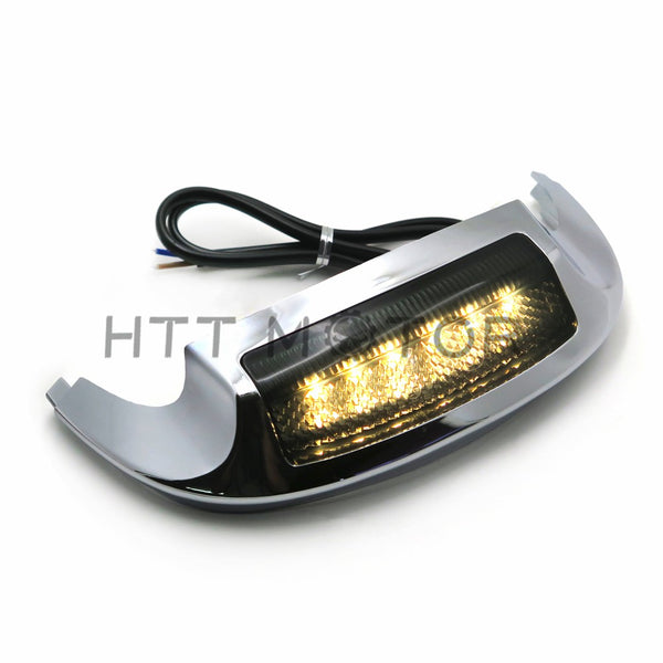 HTTMT- Front LED Fender Tip Light Smoked Lens for Harley Street Glide FLHX FLHXS 14-17
