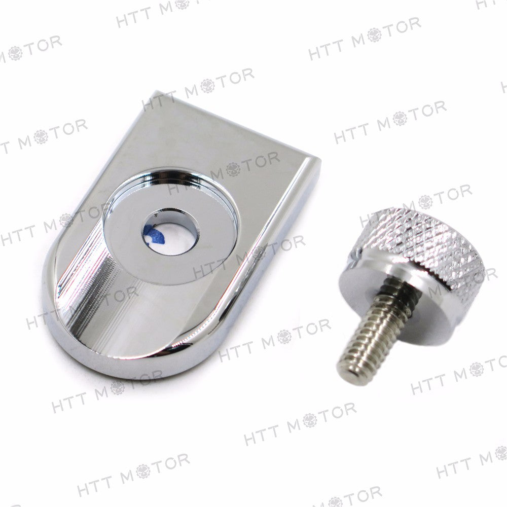 HTTMT- Seat Bolt Tab Screw Mount Knob Cover For Harley Fatboy Road King Softail 96-17
