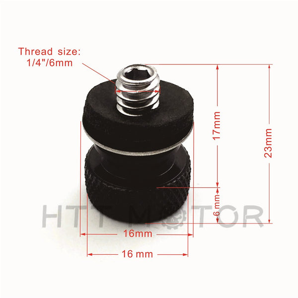 HTT- 1x For Harley Davidson Dyna Sportster Softail Black Billet Aluminum Seat Bolt