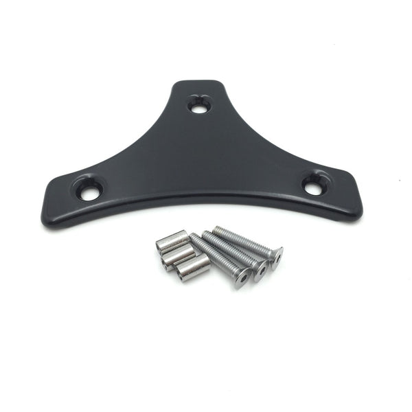 Sissy Bar Backrest Pad Mount Kit w/ Flat Plate For '09-'17 Harley Touring GBK