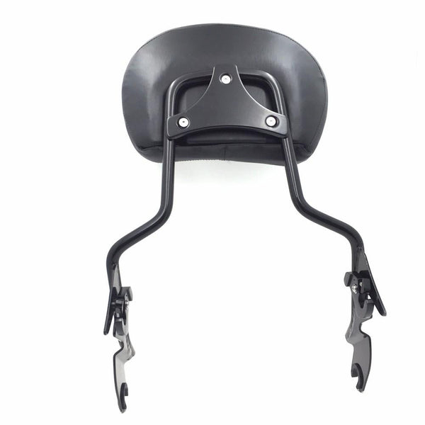 HTT adjustable Black Backrest Sissy Bar with pad For ALL YEAR Harley Davidson Touring FLHR- Road King FLHX- Street Glide