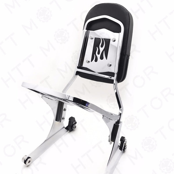 NEW Detachable Sissy Bar Backrest & Luggage Rack for Harley FATBOY Softail FLSTN