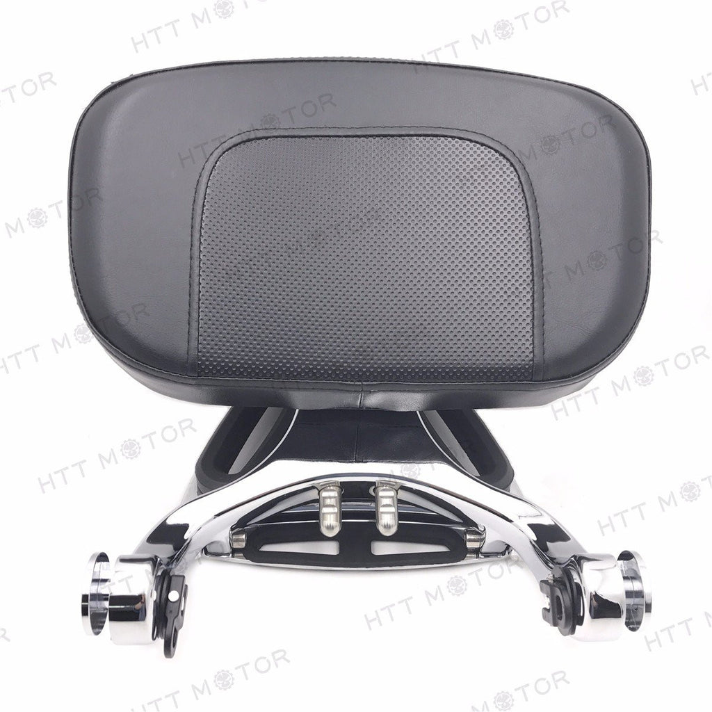 Chrome Multi Purpose Driver & Passenger Back Rest For HARLEY Touring FLH FL