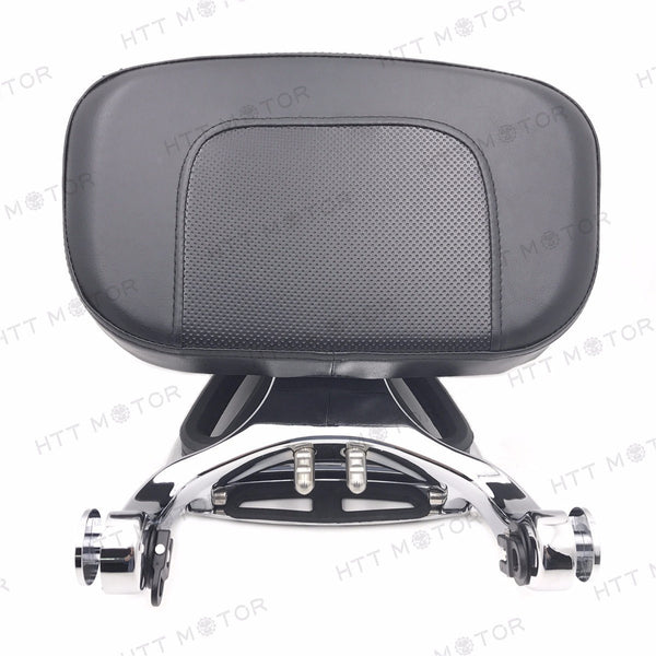 Chrome Multi Purpose Driver & Passenger Back Rest For HARLEY Touring FLH FL