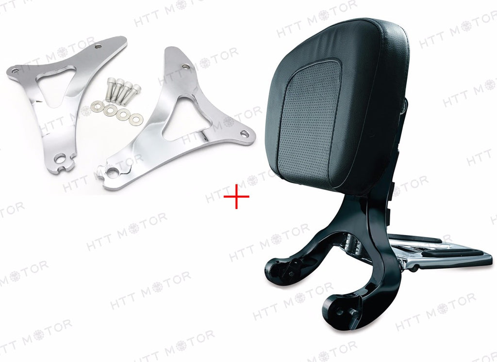 Low Mount Kit & Multi-Purpose Driver Passenger Backrest For 14-17 Harley Touring