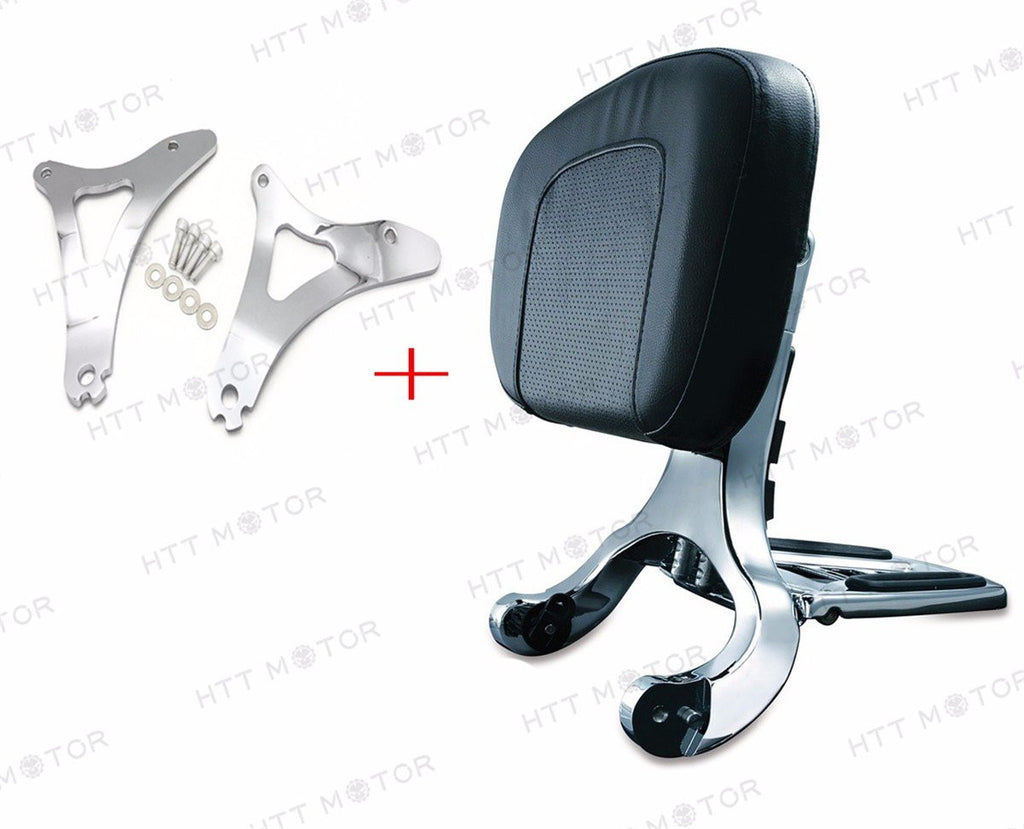 Fixed Mount&Driver Passenger Backrest For Harley Touring Street Glide FLHX 14-17