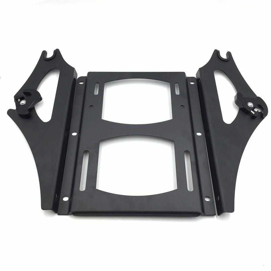 HTT Motorcycle Black Detachable Tour-Pak Mounting Bracket Fender Luggage Rack Shelf For 2009-2013 Harley Davidson Touring FLHRFLHRC FLHT FLHX FLTR FLTRX FLHRSE5 FLHXSE FLTRSE3 FLTRXSE/2