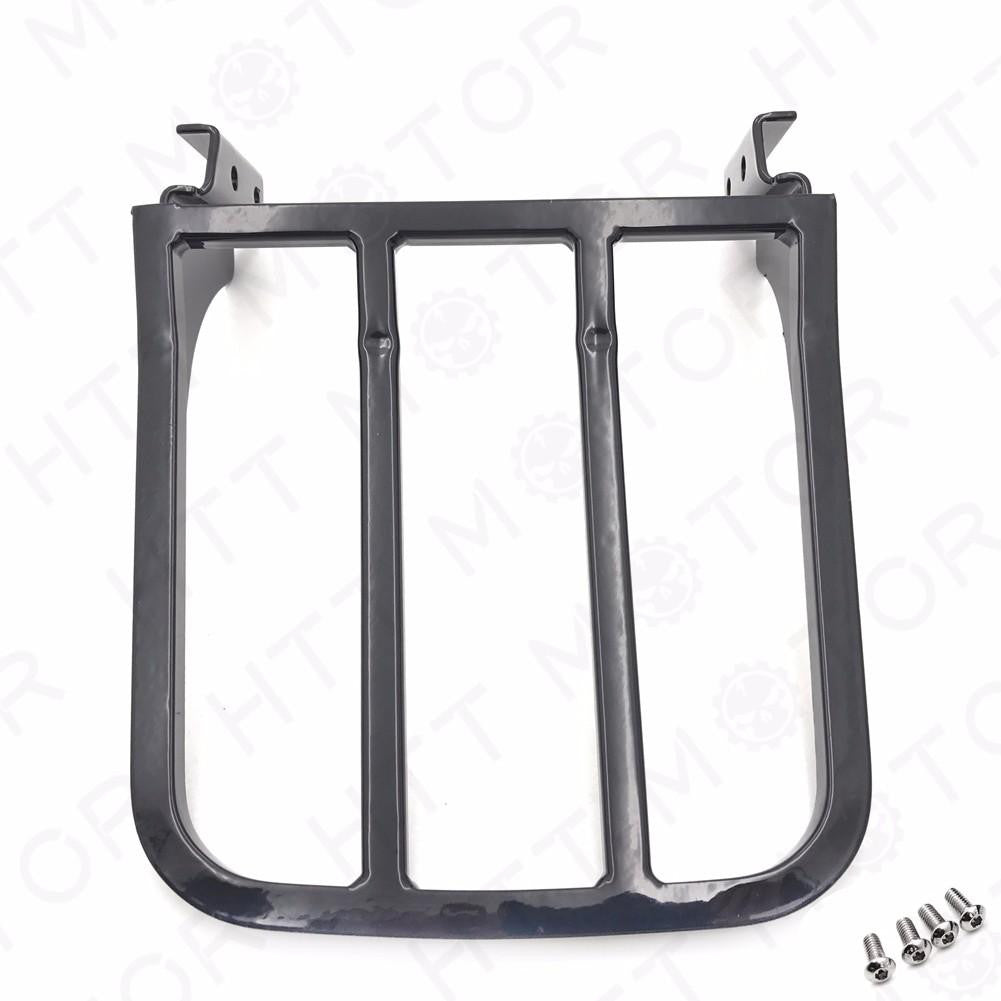 Black Detachable Rear Luggage Rack For Harley Heritage Softail Dyna Fatboy US