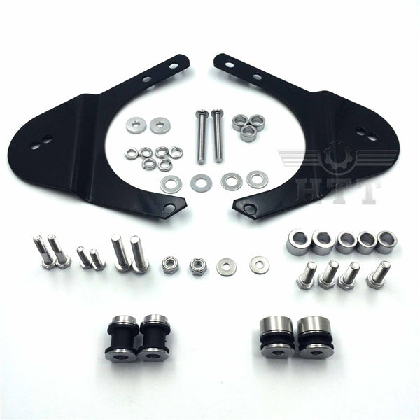 HTT Rear Docking Hardware Kit For 1997-2008 Harley Davidson Touring Road King Road Glide Electra Glide Standard Street Glide - Black