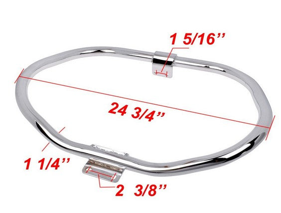 HTT Motorcycle Chrome Front Crash Saftey Bars Protection Engine Guard Highway For 2005 2006 2007 2008 2009 2010 2011 2012 2013 2014 2015 Harley Davidson Iron 883 XL883N XL1200L 48 Sportster