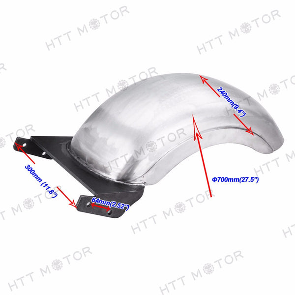 HTTMT- CUSTOM 9" REAR FENDER 180/200 WIDE TIRES STRUTLESS For HARLEY SOFTAIL FAT