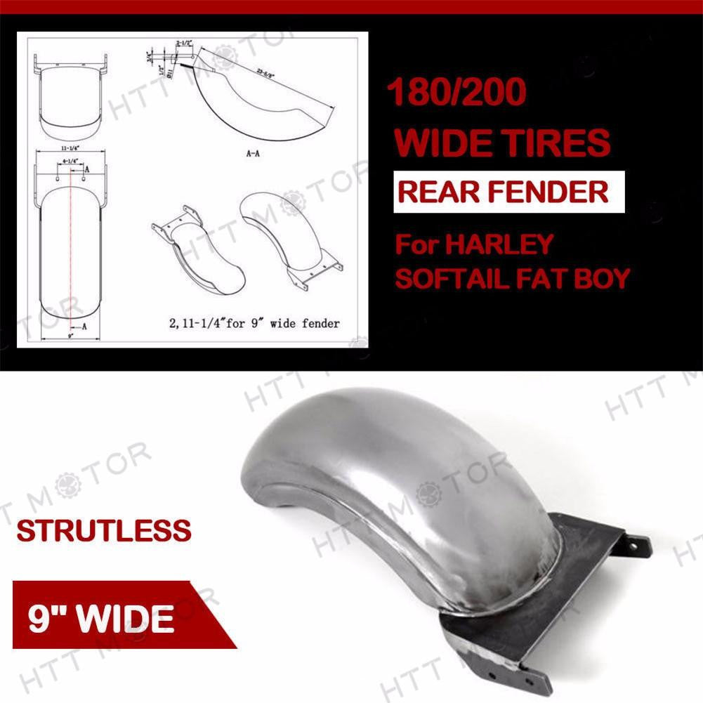 HTTMT Custom Rear Motorcycle Fender, As shown