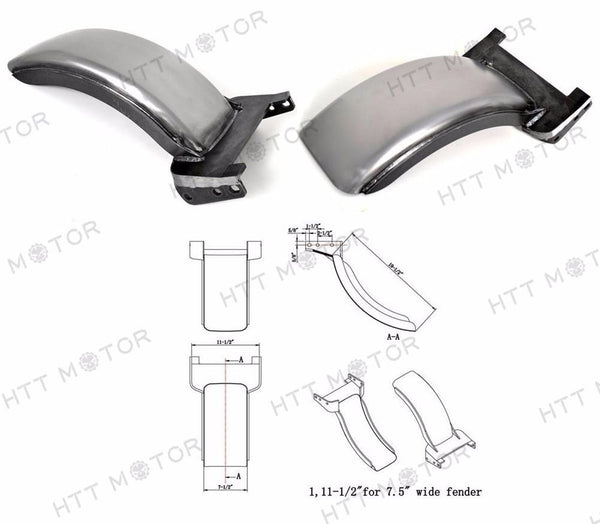 7.5'' Wide 23" WHEEL REAR FENDER STRUTLESS FOR HARLEY SOFTAIL FRAMES?