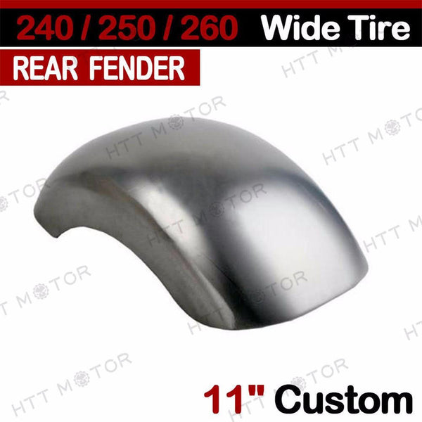 11" Custom Rear Fender For Harley Softail Chopper Bobber 240/250/260 Wide Tire