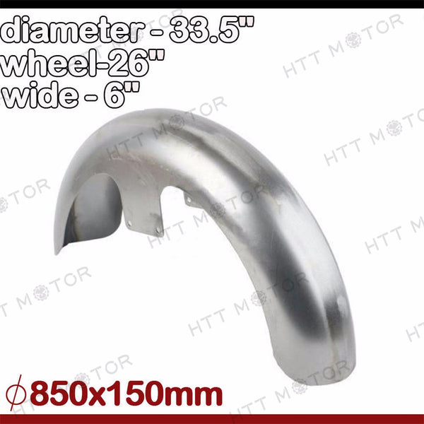 HTTMT- Drilled 26" WHEEL 120 Tires 6" Wide Front Fender For Harley Electra Street Glide