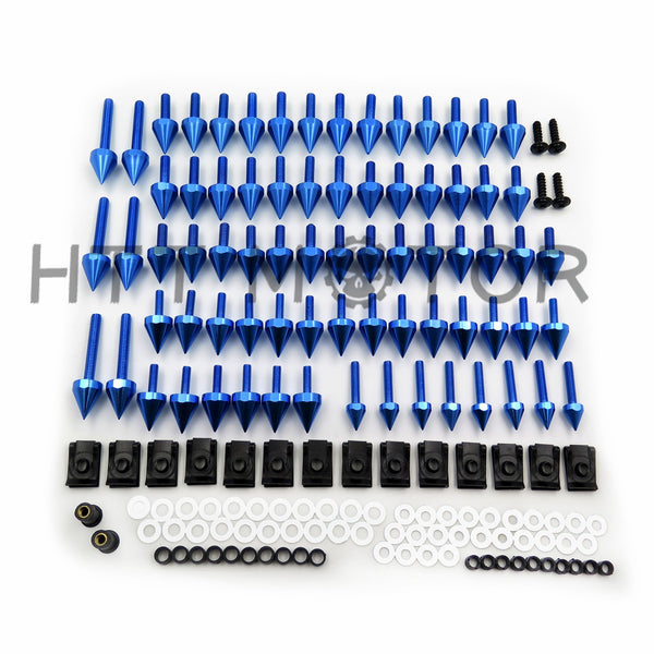 HTTMT Blue Universal Spike Fairing windscreen Bolts For Honda CBR 600 929 954 900 RR