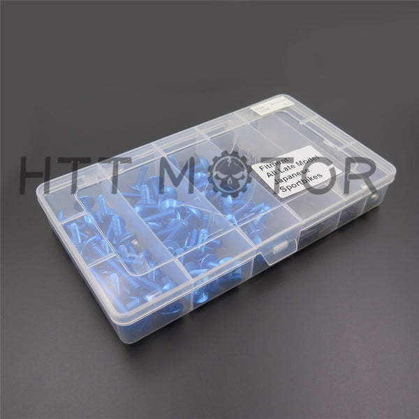 HTTMT Complete Fairing Bolts Screws Fasteners Kit For Suzuki Gsxr 600 750 1000 Blue