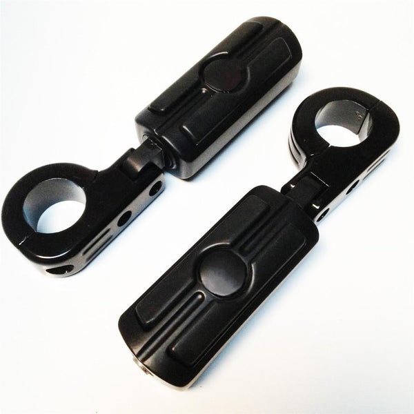 1 1/2" Skull Foot Pegs Mount P-Clamps mounting Bracket For Honda GoldWing GL1800 GL1500 GL1100