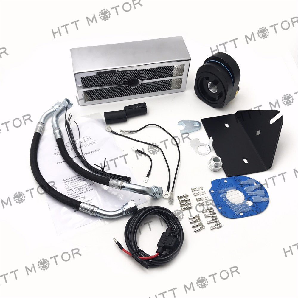 HTTMT- Reefer Oil Cooler Cooling System Mounting Bracket For Harley Dyna Models 93-07