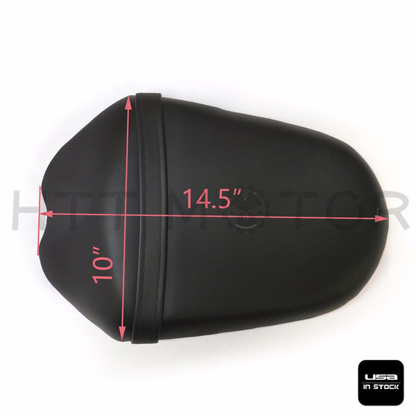 HTTMT- US Stock Leather Passenger Rear Seat Pillon Cover For Suzuki 2009-2016 GSXR1000