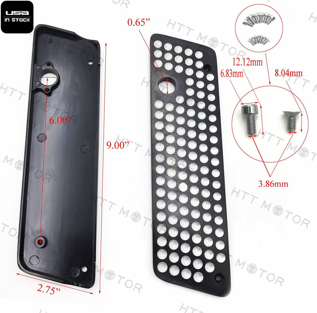 CNC Plated Black Saddlebag Latch Cover for Harley Touring 1993-2013